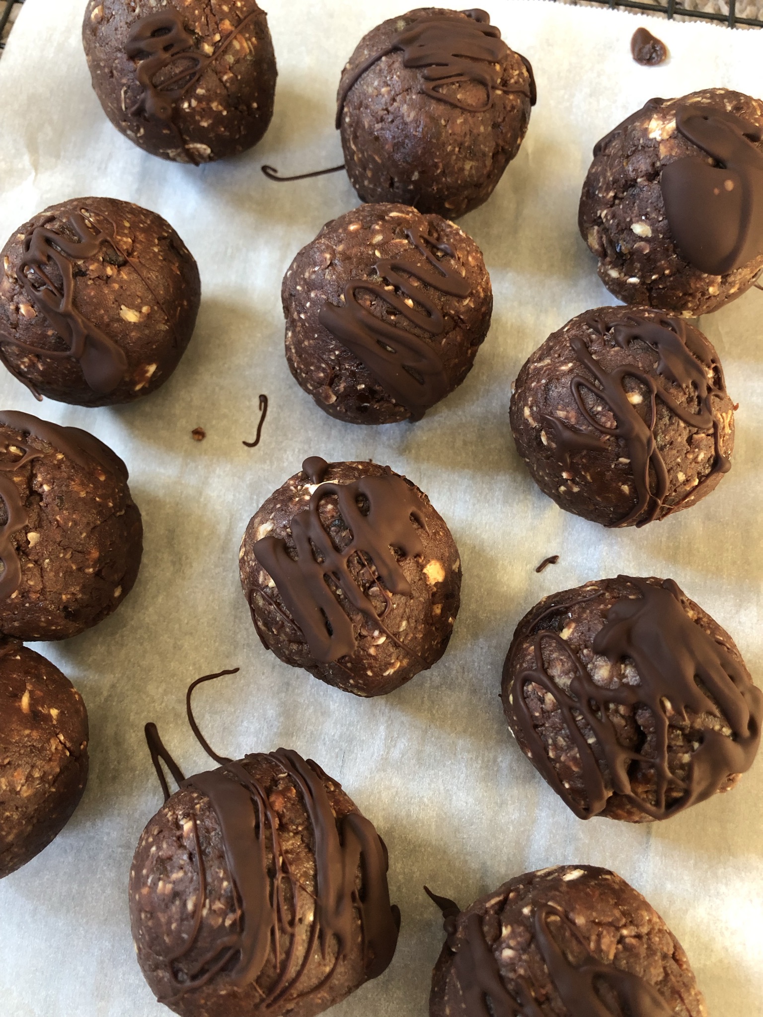 Double Chocolate Peanut Butter Protein Balls
